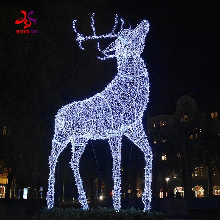 Commercial 3D Sculptures Light Christmas Deer
